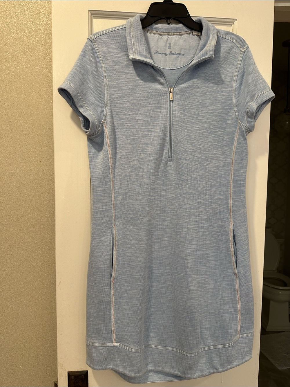 Tommy Bahama Tobago half zip dress. - Picture 3 of 9